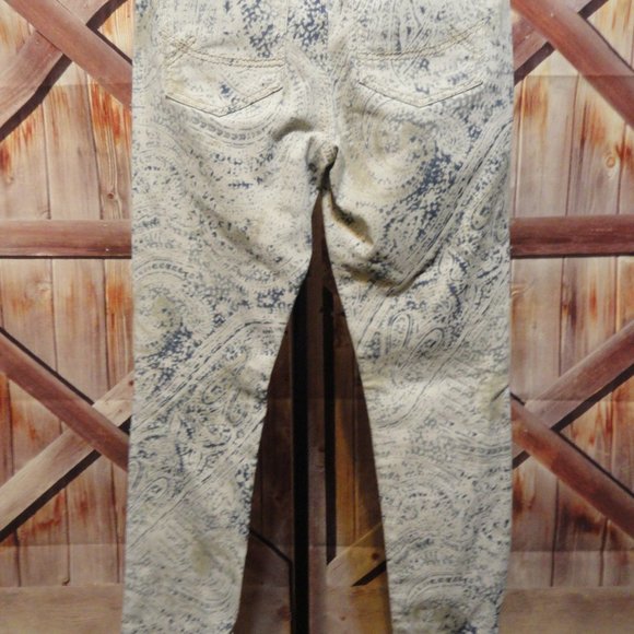 Canyon River Blues Floral Funky design Jean Sz 6~ EUC~Hippy Boho wear - Picture 5 of 7